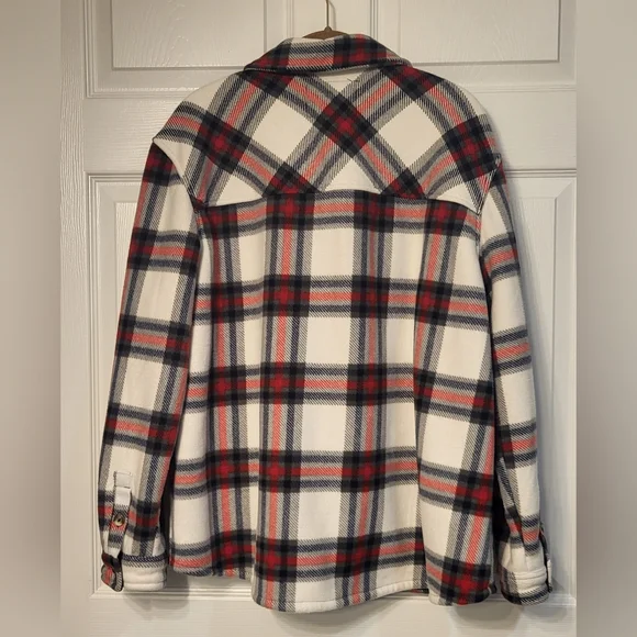 Sage Collective Red and Tan Shacket Size XL - Picture 4 of 9